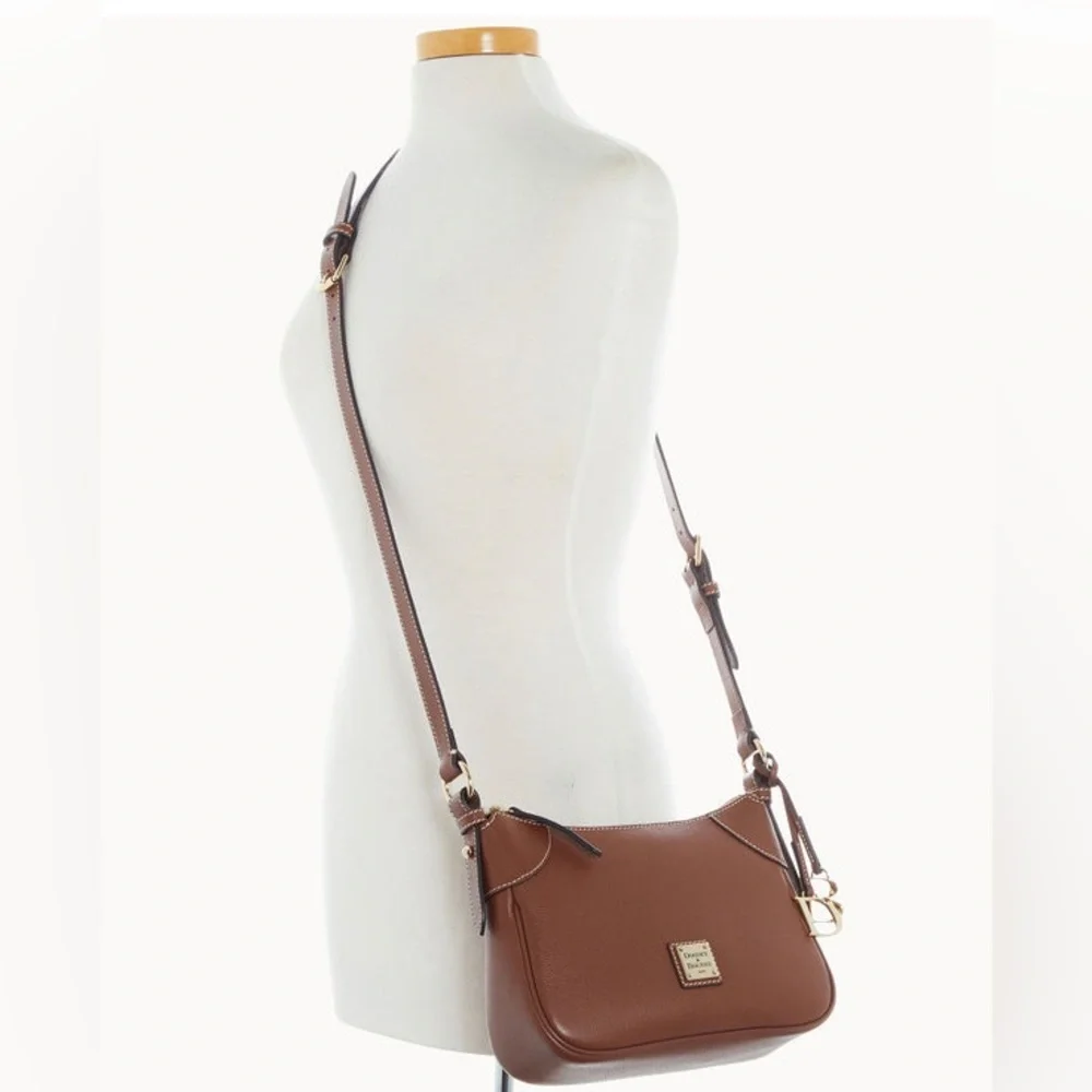 Dooney & Bourke Brown Leather Crossbody Bag - Picture 2 of 7
